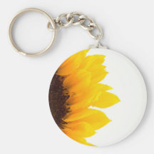 Moitié d'un tournesol porte-clé