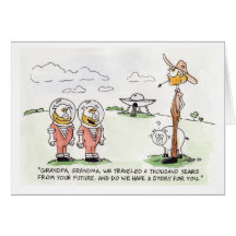 Mojo Planet Birthday Card:Pigs From Your Future