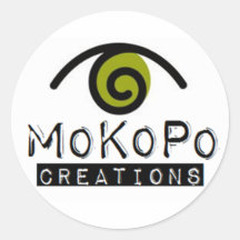 MoKoPo Creations Round Stickers