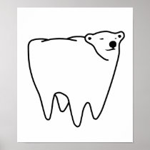 Molar Bear Polar Tooth Bear Posters