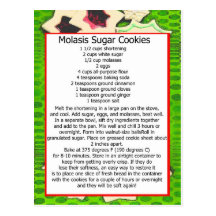molasis sugar cookies post cards