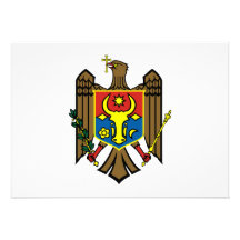 Moldova Coat of Arms Custom Announcement