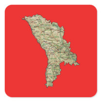Moldova Map Sticker