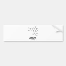 Molécule chimique de riboflavine (B2 de vitamine) Autocollant Pour Voiture
