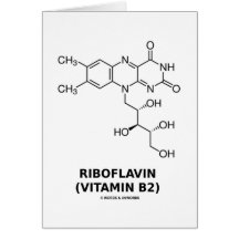 Molécule chimique de riboflavine (B2 de vitamine) Carte
