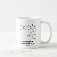 Molécule chimique de riboflavine (B2 de vitamine) Tasse À Café
