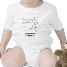 Molécule chimique de riboflavine (B2 de vitamine) T-shirts