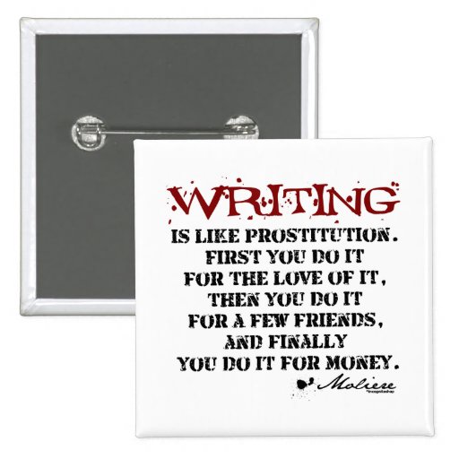 Moliere Writing Quote Pins