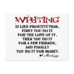 Moliere Writing Quote Postcards