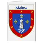 Molina Coat of Arms/Family Crest Greeting Card