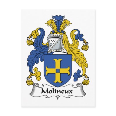 Molineux Family Crest Post Card by coatsofarms
