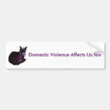 molly, Domestic Violence Affects Us too Bumper Stickers