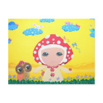 Molly Mushroom Baby In Polka Dottie Whimsy Land