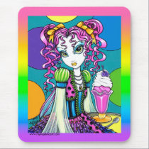 "Molly" Rainbow Soda Shop Couture Fairy Mousepad mousepads