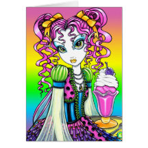 "Molly" Sherbet Ice Cream Rainbow Fairy Card