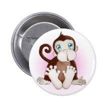 Molly the Monkey Button