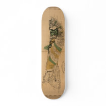 Molokai, 1897, Vintage Hawaii Map Skate Boards