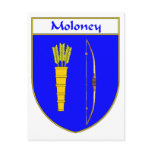 Moloney Coat of Arms/Family Crest Postcard