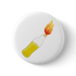 Molotov cocktail pinback button