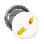 Molotov cocktail pinback button