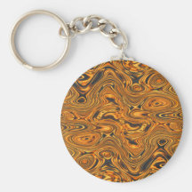 Molten Fire Swirls Keychain