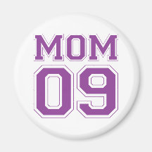 Mom 2009 - Purple Refrigerator Magnet