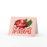 Mom 3d Rose card