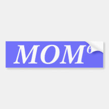 MOM, 6 BUMPER STICKERS