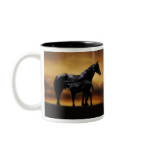 Mom and Baby colt Coffee Mugs