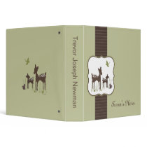 Mom and Baby Deer Photo Album 3 Ring Binder