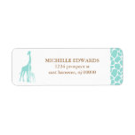 Mom and Baby Giraffe Return Address Labels