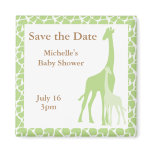 Mom and Baby Giraffe Save the Date Magnets