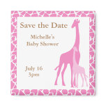 Mom and Baby Giraffe Save the Date Magnets
