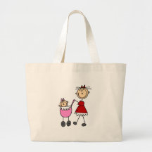 Mom And Baby Stick Figure Bag