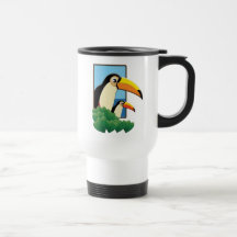 Mom and Baby Toucans Coffee Mugs