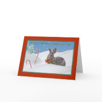 Mom and Dad's Christmas Card with Rabit