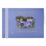 Mom and Dad's Easter Card with Iris Flowers