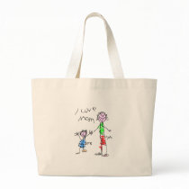 Mom and Me I Love Mom Tote Bag