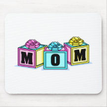 Mom (Blocks) Mouse Mats
