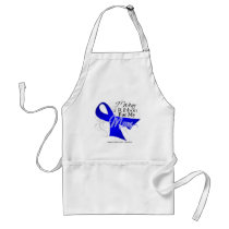 Mom Blue Ribbon - Colon Cancer Apron