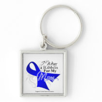 Mom Blue Ribbon - Colon Cancer Keychains