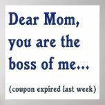 Mom Boss of Me Posters