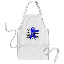 Mom- Colon Cancer Ribbon Apron