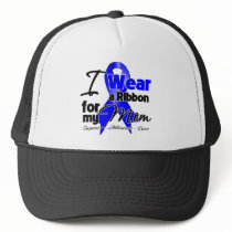 Mom- Colon Cancer Ribbon Mesh Hat