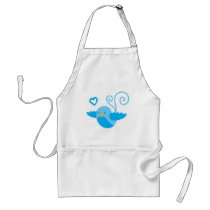 mom cute birdy apron