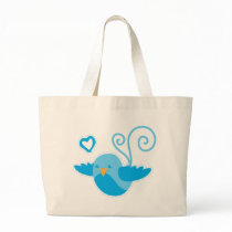 mom cute birdy canvas bag