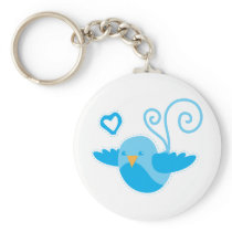 mom cute birdy key chain