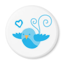 mom cute birdy fridge magnet