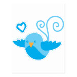 mom cute birdy post card