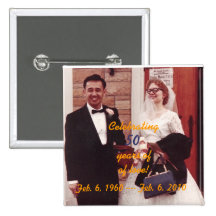 MOM & DAD 50th ANNIVERSARY BUTTON
